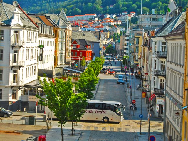 Vue de Bergen depuis la Johanneskirken