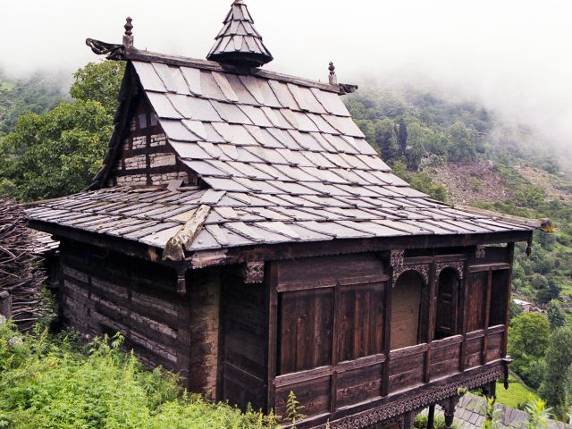 Maison en bois, Kamru, district de Kinnaur