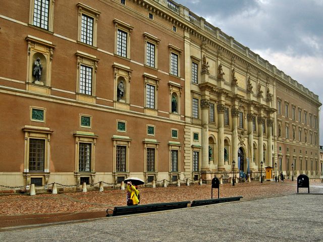 Façade sud du palais royal de Stockholm