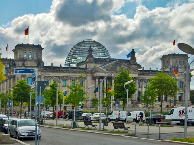 Vue du palais du Reichstag