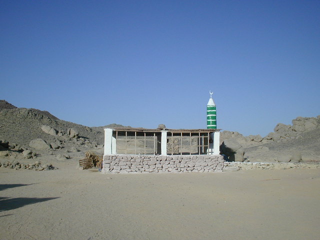 Mosque in the egyptian desert