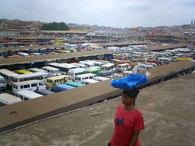 Market and bus station