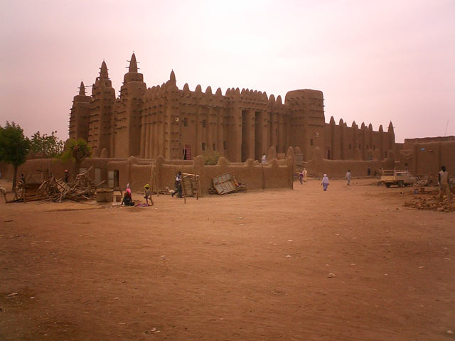 Mud brick building