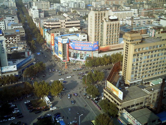 Jiaxing city Have a bird eyes