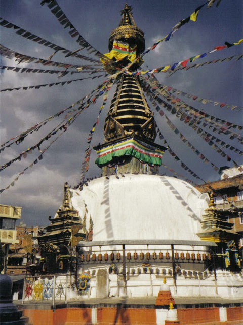 The stupa of Svayambhunath