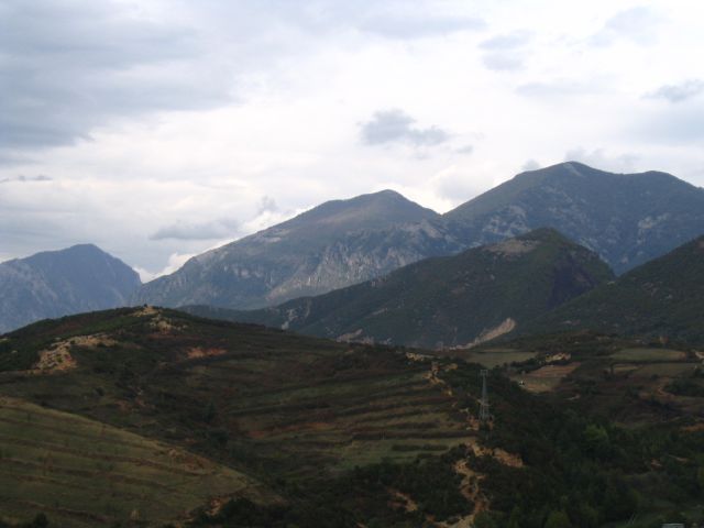 Mountains around Tirana