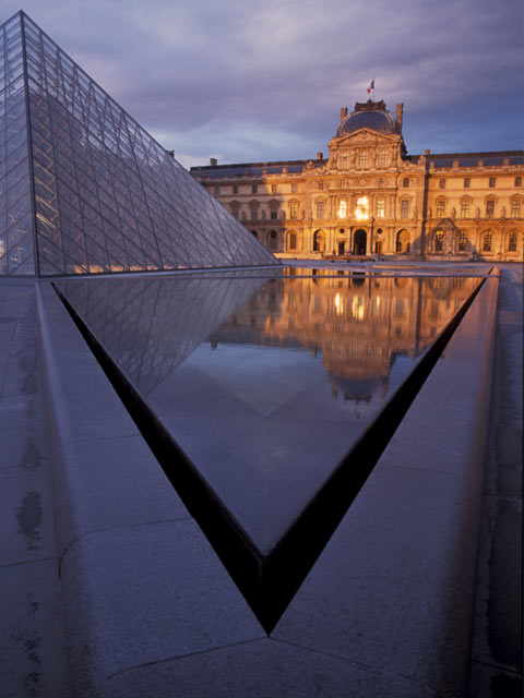 Louvre sunset