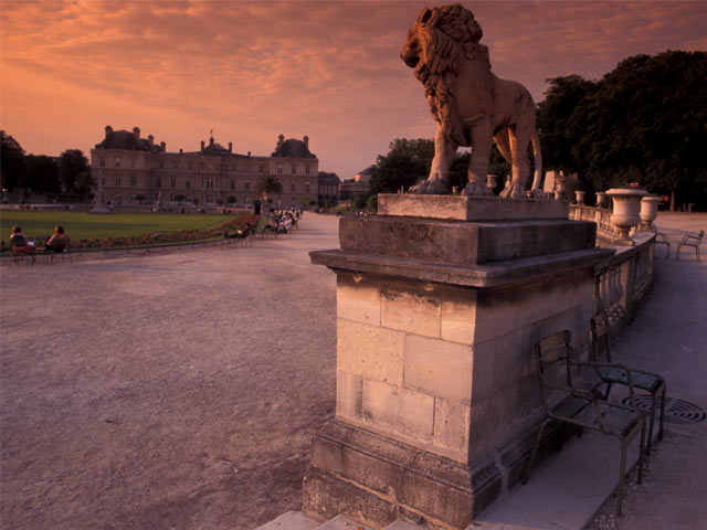 Sunset on the Jardin du Luxembourg