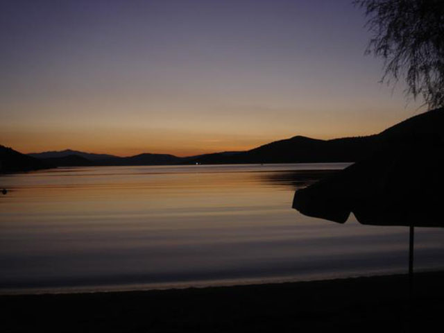 Sunrise in almuropotamos euvoias