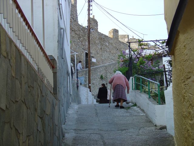 Kavala's narrow streets