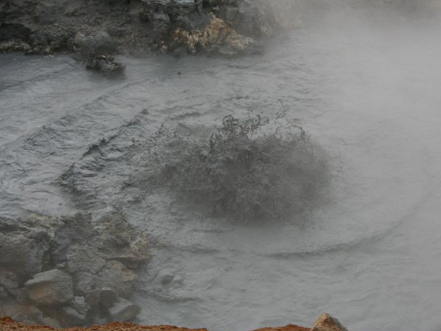 Boiling mud