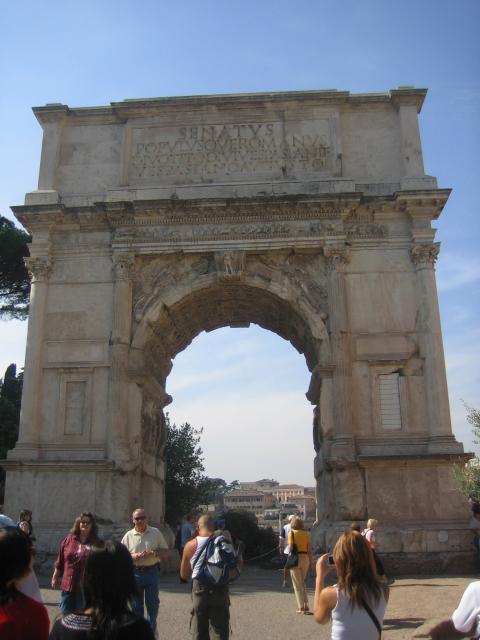 Marble triumphal arch