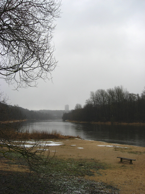 Neris river in Vilnius