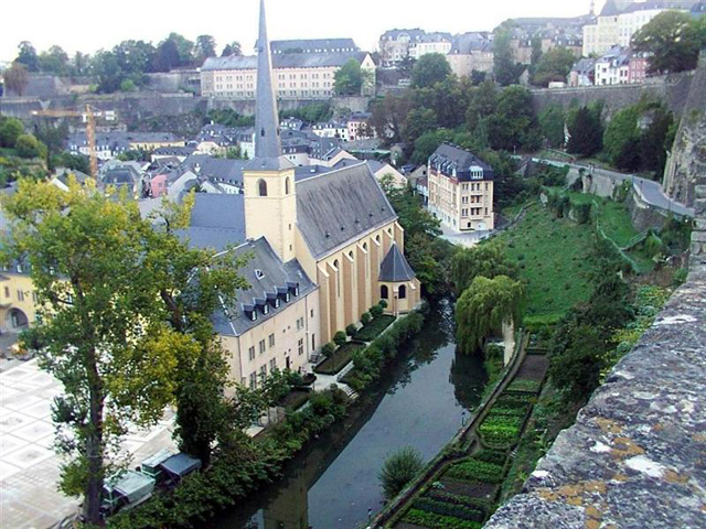 Eglise dans la ville de Luxembourg