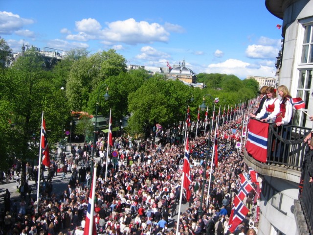 Main street on National Day