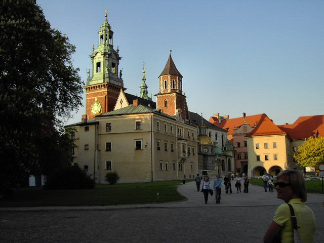 Inside Wawel hill
