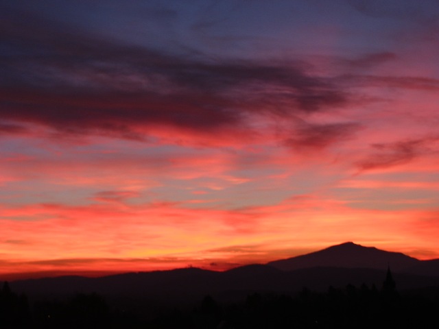 Sunset over Old Wives