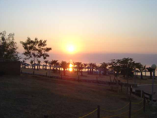 Sunset on the Dead Sea