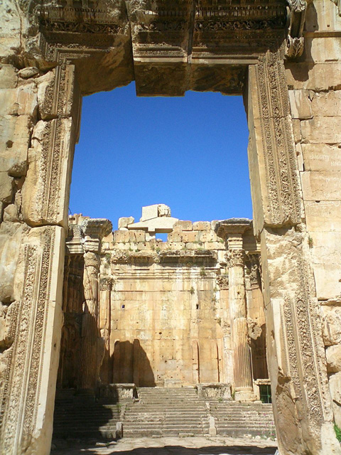 Bacchus Temple entrance