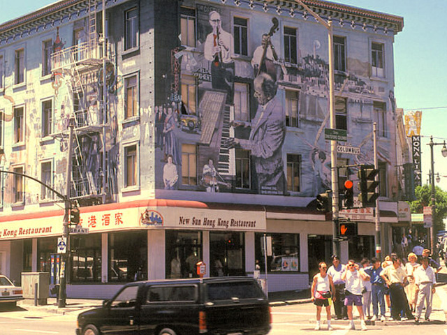 Painted building