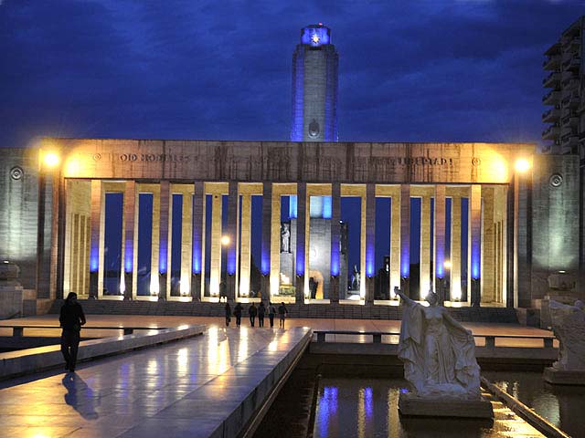 Monumento a la bandera en la ciudad de Rosario, Santa Fe