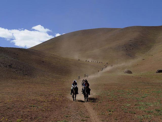 Cerca de valle de los patos en la cordillera de los andes en San Juan  por donde cruzo San Martín con 4900 hombres