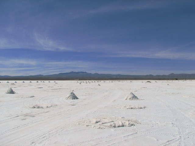 White salt desert