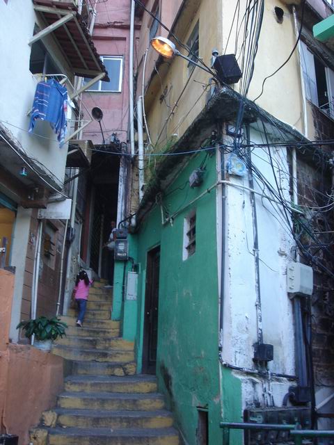 Favela 'rue', Rio de Janeiro, Brésil