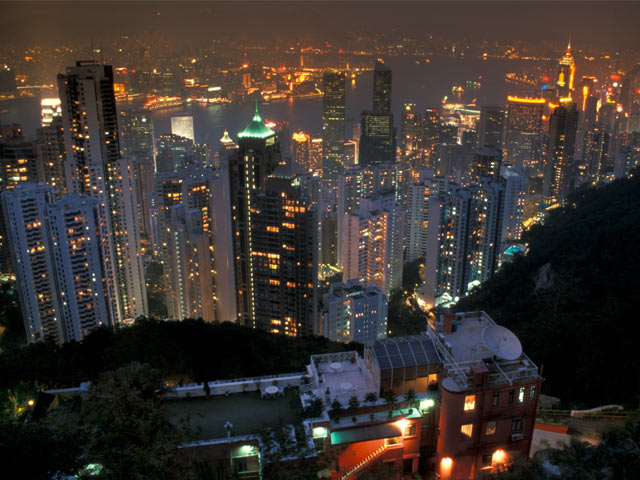 Hong Kong by night