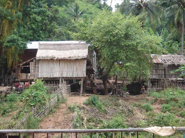 House on the Mekong bank