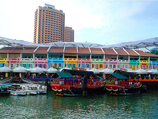 Clark quay à Singapour