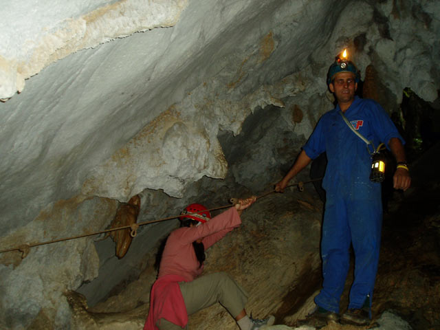 Inside Saint Thomas cave