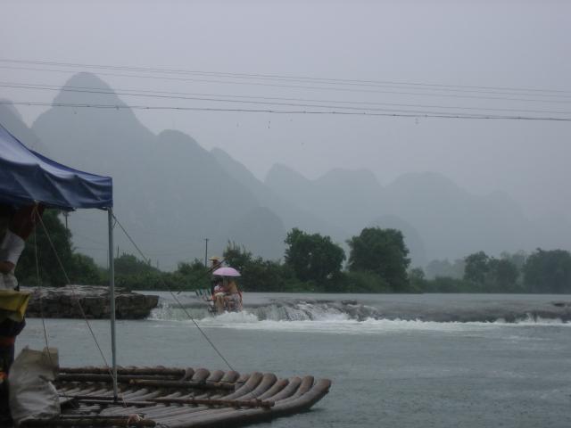Rafting on Yulong river