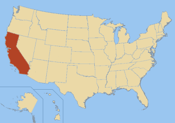 Carte de la Californie