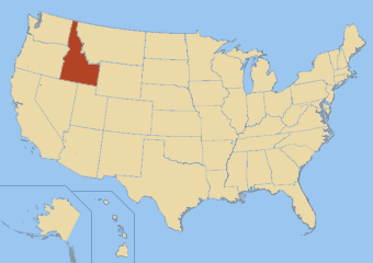 Carte de l'Idaho
