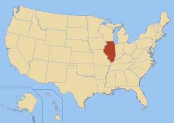 Carte de l'Illinois
