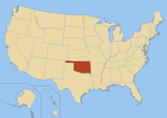 Carte de l'Oklahoma