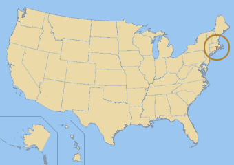 Carte du Rhode Island