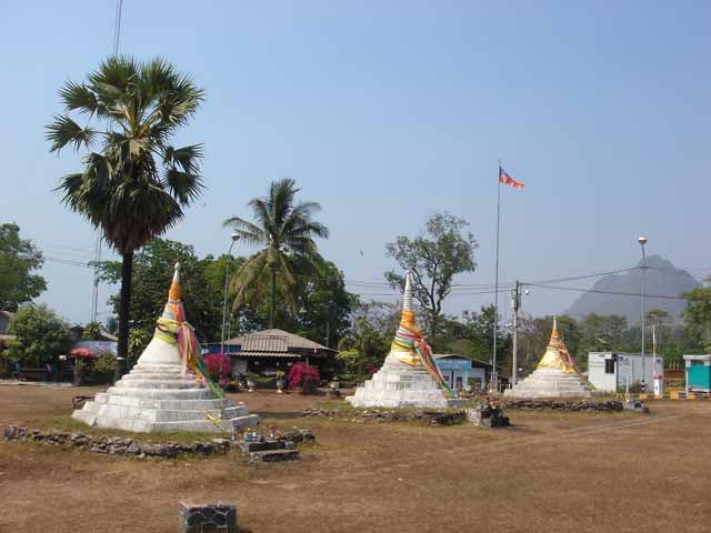 Three Pagodas Pass, Sangkhlaburi, province de Kanchanaburi en Thaïlande