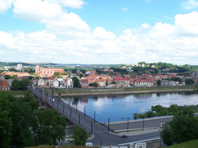 Vue de Kaunas, Lituanie