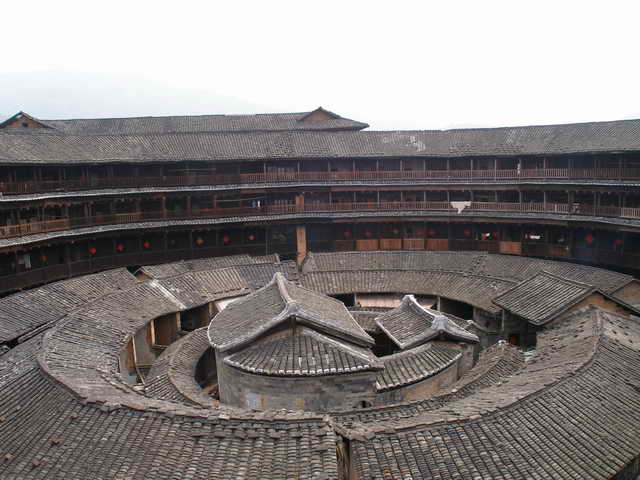 Bâtiments de terre, Fujian, Chine