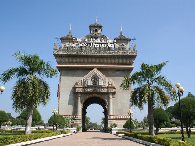 Patuxay à Vientiane, Laos
