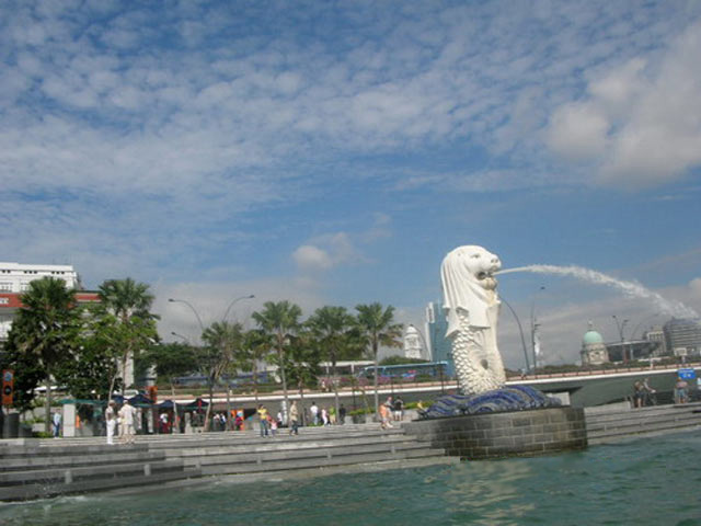 Le Merlion, une icône de Singapour