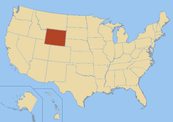 Carte du Wyoming