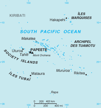 Carte de la Polynésie française