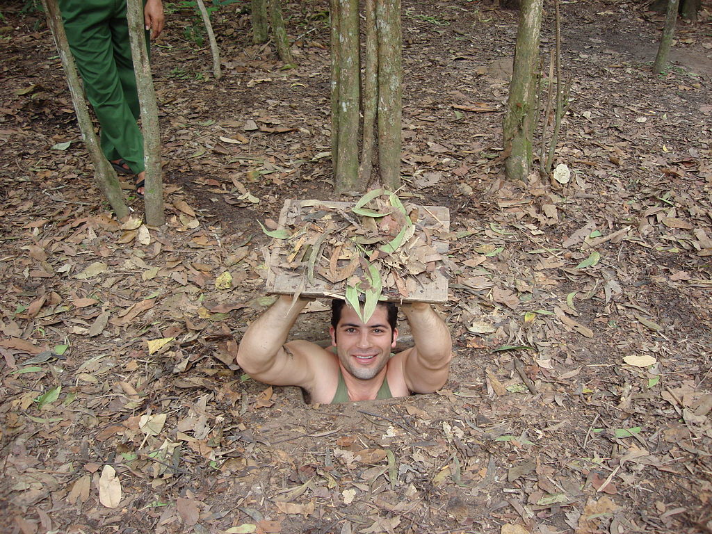 Tunnels de Cu Chi au Vietnam